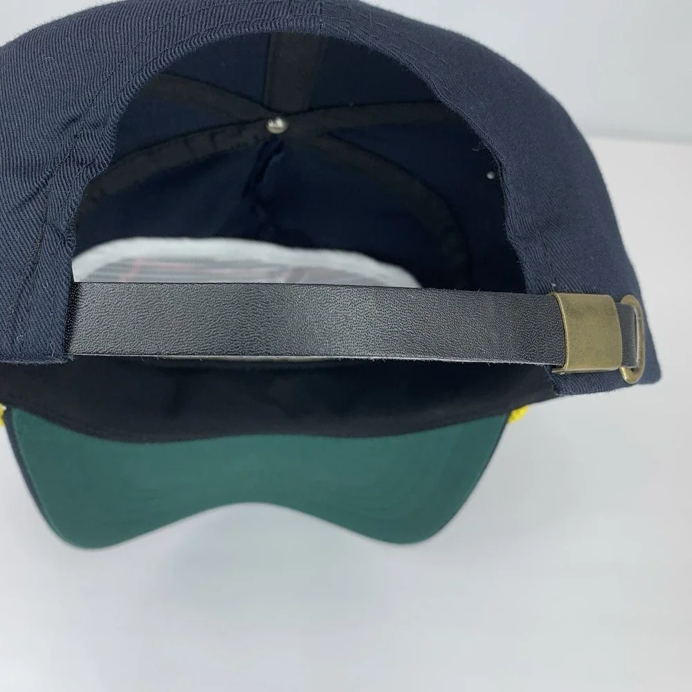 Belger Cranes & Rigging Trucker Hat Oklahoma City Adjustable Strap Black Cap Vtg